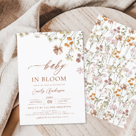 Wildblomma Baby i Bloom Baby Shower Terracotta