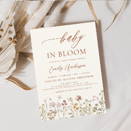 Wildblomma Baby i Bloom Baby Shower Terracotta