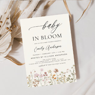 Wildblomma Baby i Bloom Baby Shower Terracotta