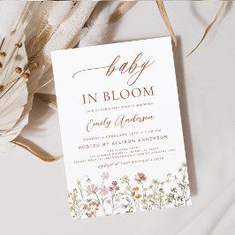 Wildblomma Baby i Bloom Baby Shower Terracotta