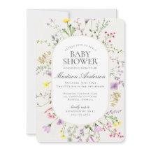 Wildblomma Baby i Bloom Blommigt Baby Shower