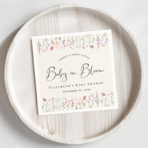 Wildblomma Baby i Bloom Cream Baby Shower