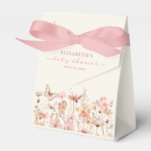 Wildblomma Baby i Bloom Girl Baby-dusch Presentaskar (Framsidan Sidan)