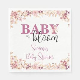 Wildblomma Baby i Bloom Napkins Pappersservett