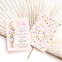 Wildblomma Baby i Bloom Rosa flicka Shower