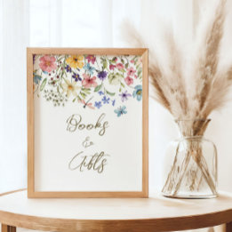 Wildblomma Baby i Bokar i bloombabyskor Poster
