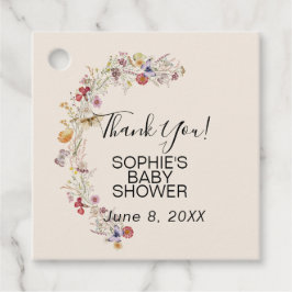 Wildblomma Baby i Tack-favorittaggar för blommor Gåvor Etiketter