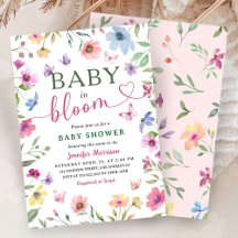 Wildblomma Baby in Bloom Baby Shower Boho Girl