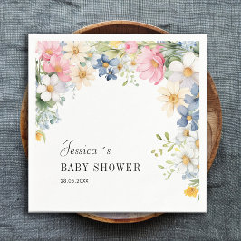 Wildblomma, babyskor pappersservett