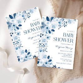 Wildblomma Blommigt Baby Shower Inbjudningar