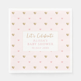 Wildblomma Blommigt Baby Shower Pappersservett