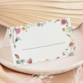 Wildblomma Blommigt Bröllop Bord ortskort Placeringskort