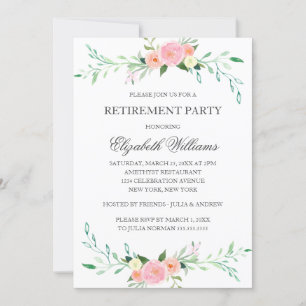 Wildblomma Blommigt Pension Party-kort Inbjudningar