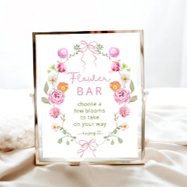 Wildblomma Bloom eller Flower Pub Poster