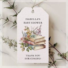 Wildblomma Bok ThMB Baby Shower Presentetikett