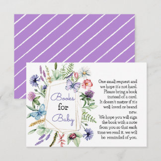 Wildblomma Bokar för Baby Card Tilläggskort