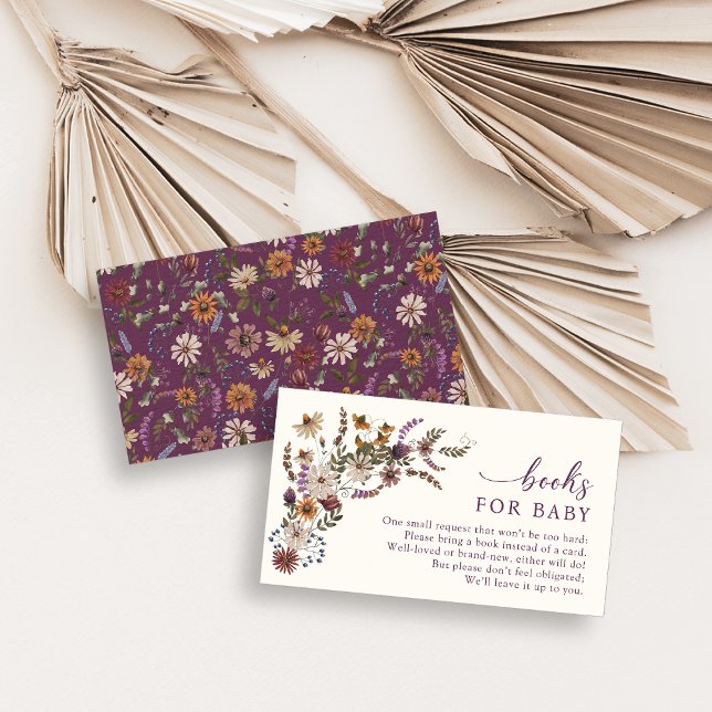 Wildblomma Bokar för Baby-kort Tilläggskort (Wildflower Books For Baby Card
)