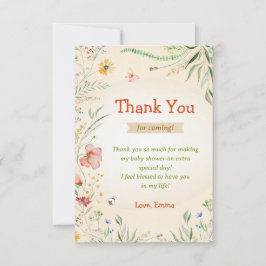 Wildblomma Bright Lycklig Baby Shower Sprinkle Gue Tack Kort