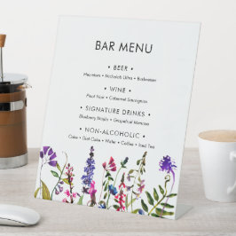 Wildblomma Bröllop Pub Menu