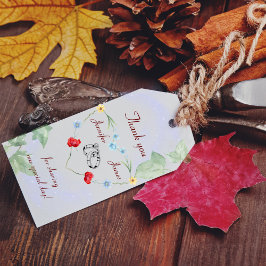 Wildblomma bröllop tack för din gåva presentetikett