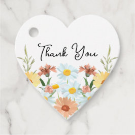 Wildblomma Bröllop TACK Gåvor Etiketter