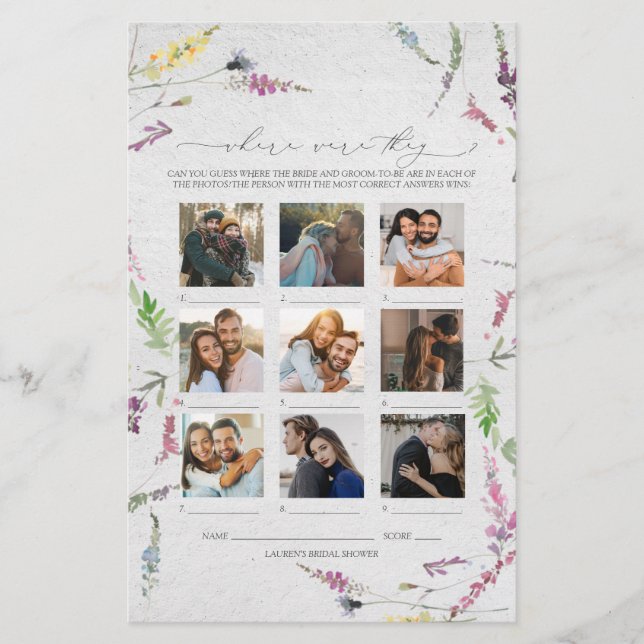 Wildblomma, där de var Möhippa Game (Framsida)