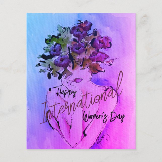 Wildblomma drömmer om vanligt anteckningskort (Framsida)