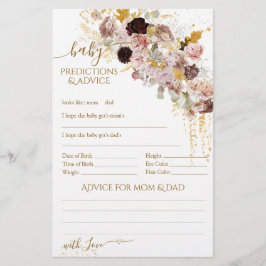 Wildblomma Fall Elegant Baby Shower-spel