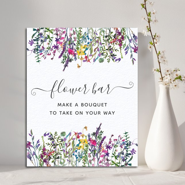 Wildblomma Flower Pub Möhippa Poster (Skapare uppladdad)