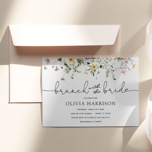 Wildblomma Garden Brunch med Bride Shower Inbjudningar (Skapare uppladdad)
