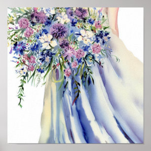 Wildblomma Garden, Möhippa Cascading Bouquet 1 Poster
