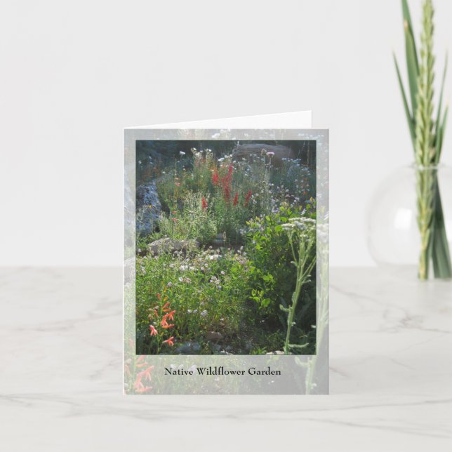 Wildblomma Garden - Native Notecard Kort (Framsida)