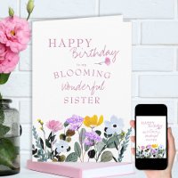 Wildblomma Gräns Blooming Wonderful Birthday