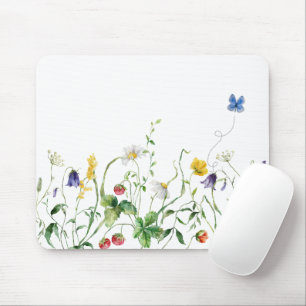 Wildblomma Gräns med fjäril Musmatta