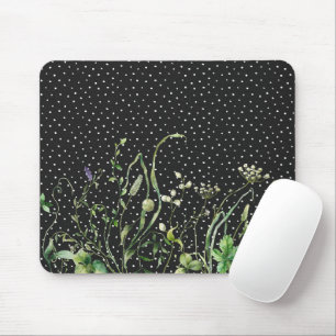 Wildblomma Gräns på Polka dots Musmatta