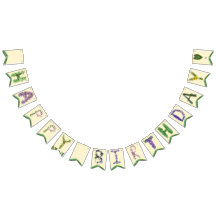 Wildblomma Grattis på födelsedagen Banner