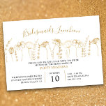 Wildblomma Guld Sketch Bridesmaids Luncheon Inbjudningar<br><div class="desc">Böndhondjur Luncheon-inbjudan med guld-vildblomman gräns. Den här botaniska designen i blommigten är enkel och känslig och har blommor av guld vild,  skisserade i gyldad konst. Bridesmaids Luncheon är skriven i feminin skripttypografi och inbjudan-mallen är redo för dig att anpassa dig. Bläddra i min Wildblomsketch-samling för matchande artiklar.</div>