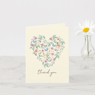Wildblomma Heart Tack vare dig eller någon Tillfäl Kort