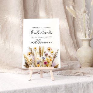 Wildblomma Hjälp Busy Bride Adress och EnUtveckla Poster
