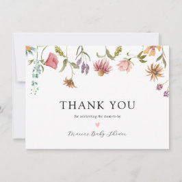 Wildblomma i Bloom Baby Shower Tack Kort
