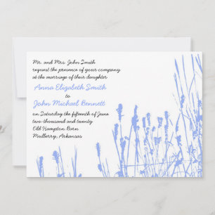 Wildblomma - inbjudan till Periwinkle Wedding