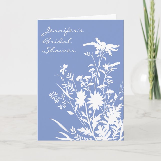 Wildblomma Inbjudningskort för möhippan - 5x7-kort (Framsida)