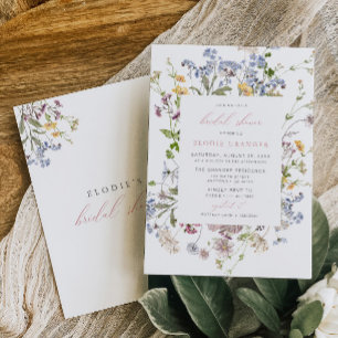 Wildblomma Inbjudningskort för möhippan Boho Whims