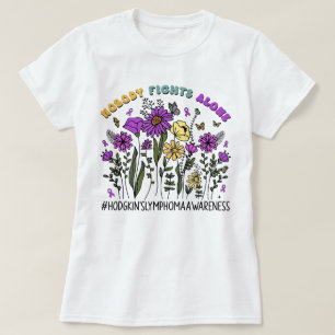 Wildblomma Ingen slåss mot Ensam Hodgkins lymphoma T Shirt