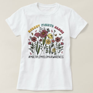 Wildblomma Ingen slåss mot Ensam Många Myeloma T Shirt