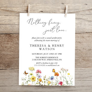Wildblomma Inget Finare Elopement Recept Inbjudningar