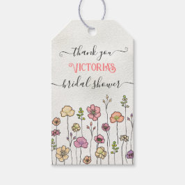 Wildblomma kärlek i bloom Möhippa Presentetikett