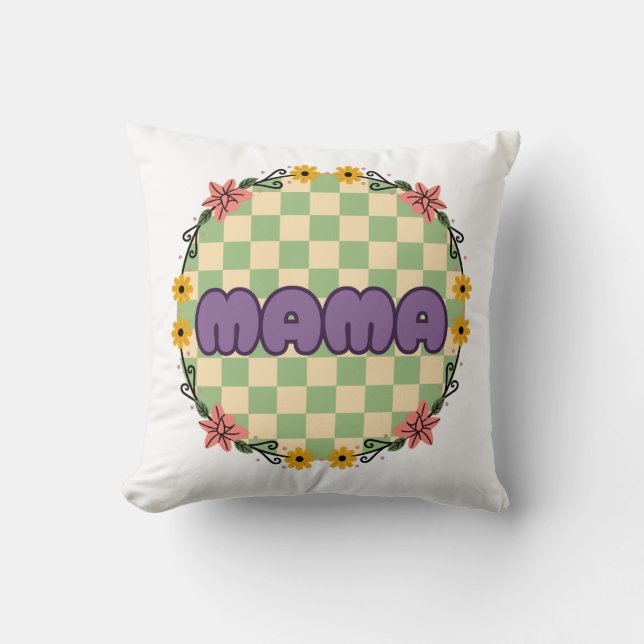 Wildblomma Mamma Kudde (Framsida)