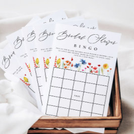 Wildblomma Möhippa Bingo Pappert Bingo-kort Flygblad