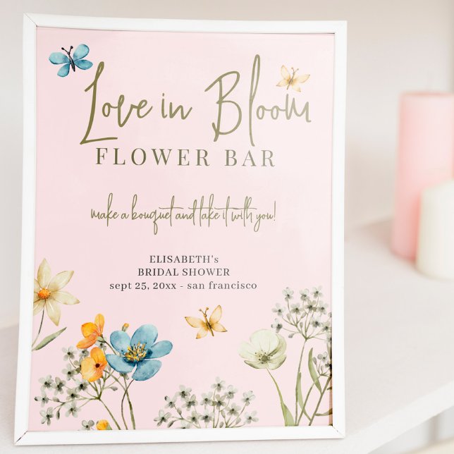 Wildblomma möhippa kärlek i blomblomman pub poster (Skapare uppladdad)